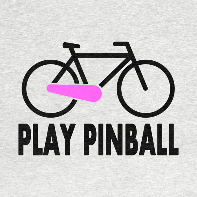 Bicycle Pinball black/pink by Uwantmytees